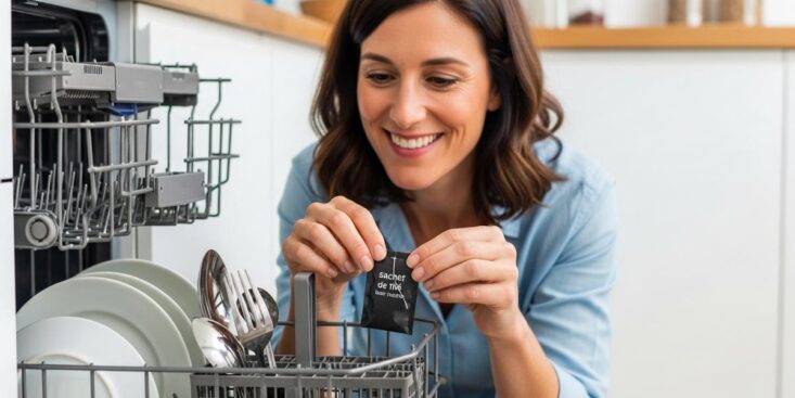 Soonnight - Sachet de thé dans le lave-vaisselle: élimine les mauvaises odeurs et dégraisse en 1 cycle