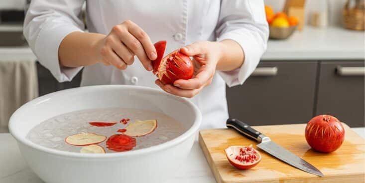 Soonnight - Grenade : la méthode des chefs pour l’ouvrir sans taches et récupérer 100 % des grains