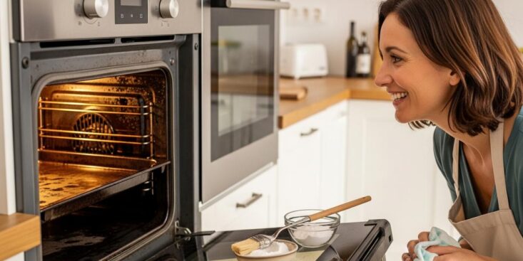 mcetv - Four encrassé : cette méthode validée par les experts nettoie sans frotter en un seul coup de chiffon