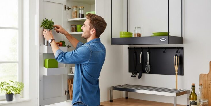 SoonNight - IKEA cuisine : 4 astuces quasi gratuites pour gagner de la place dans une petite cuisine