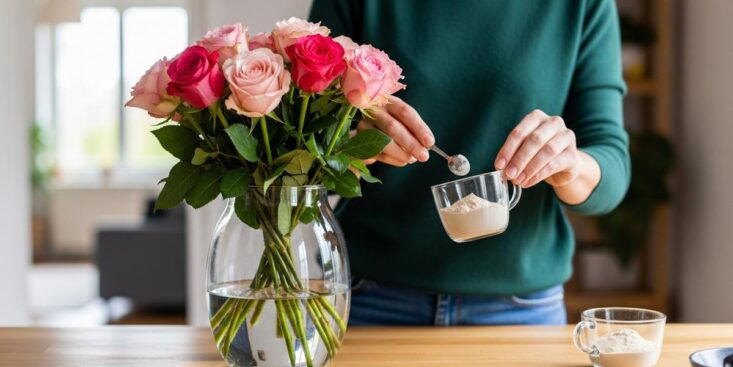 SoonNight - Roses en vase : l'astuce simple dans l'eau pour les garder une semaine de plus