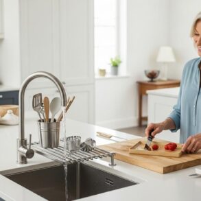 SoonNight - Égouttoirs : cette astuce toute simple libère enfin de la place autour de votre évier