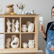 SoonNight - IKEA Hack : transformez votre étagère Kallax en bibliothèque aux courbes organiques avec du plâtre