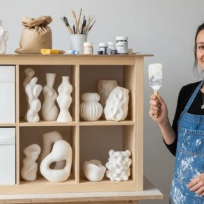 SoonNight - IKEA Hack : transformez votre étagère Kallax en bibliothèque aux courbes organiques avec du plâtre