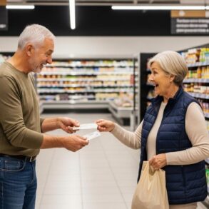 SoonNight - Supermarché : il laisse passer une femme à la caisse, elle lui offre des tickets à gratter qui lui rapportent un million