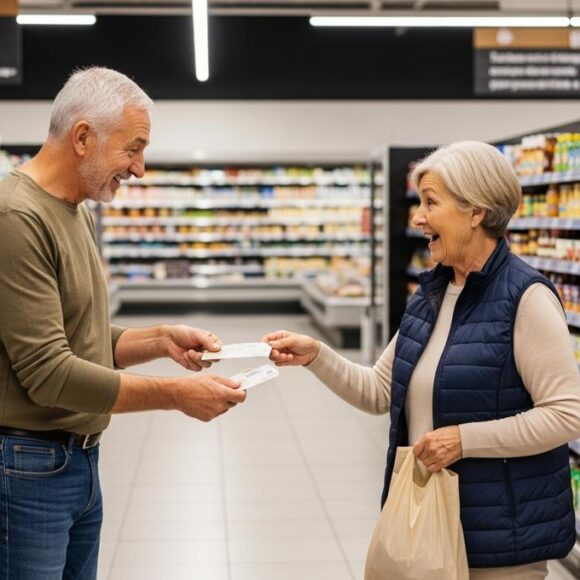SoonNight - Supermarché : il laisse passer une femme à la caisse, elle lui offre des tickets à gratter qui lui rapportent un million