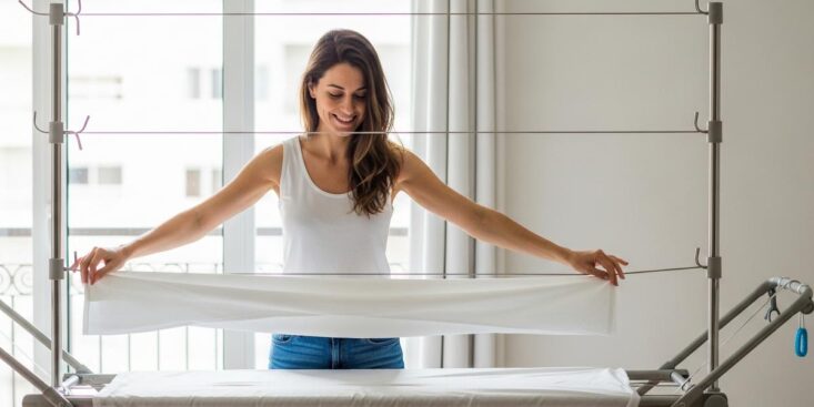 SoonNight - Astuce de la balançoire : cette méthode simple vous permet d'étendre vos draps sans effort