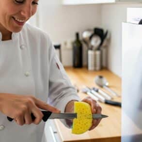 SoonNight - Éponge : coupez un coin et vos poêles seront nettoyées sans rayure