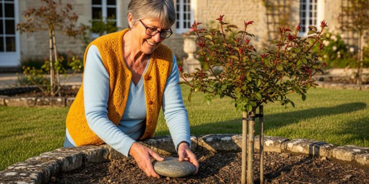 SoonNight - Rosiers : une simple pierre posée en mars prolonge votre floraison de juin à novembre sans engrais