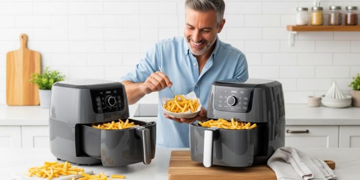 SoonNight - Air fryer : 2 minutes de préchauffage suffisent pour obtenir des frites dorées et croustillantes