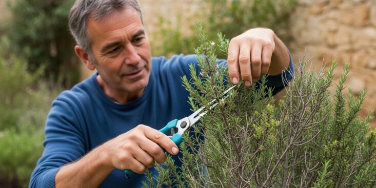 SoonNight - Romarin abîmé : la taille-choc en avril-mai permet de le sauver en six semaines