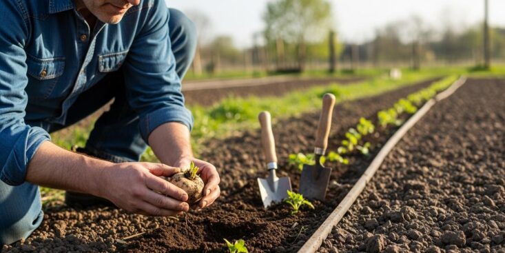 SoonNight - Pommes de terre : plantez à 10-15 cm de profondeur pour multiplier votre récolte au potager
