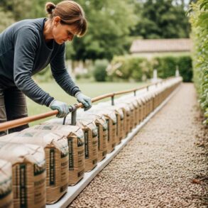 SoonNight - Bordure d'allée : cette astuce avec des sacs de béton à 3,70 € corrige l'erreur que tout le monde fait