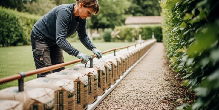 SoonNight - Bordure d'allée : cette astuce avec des sacs de béton à 3,70 € corrige l'erreur que tout le monde fait