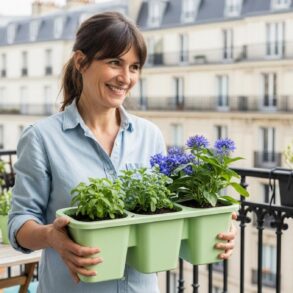 SoonNight - Balcon minuscule : ce planteur empilable à moins de 3 € se transforme en jardin suspendu
