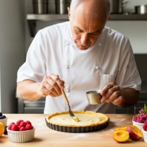SoonNight - Tarte aux fruits : les pâtissiers posent de la semoule sur la pâte pour éviter qu'elle ramollisse