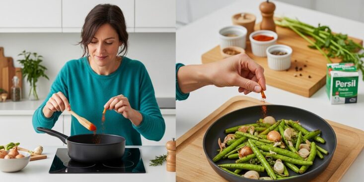 SoonNight - Haricots verts à la poêle: cette cuisson avec ail et épices remplace la cuisson à l'eau