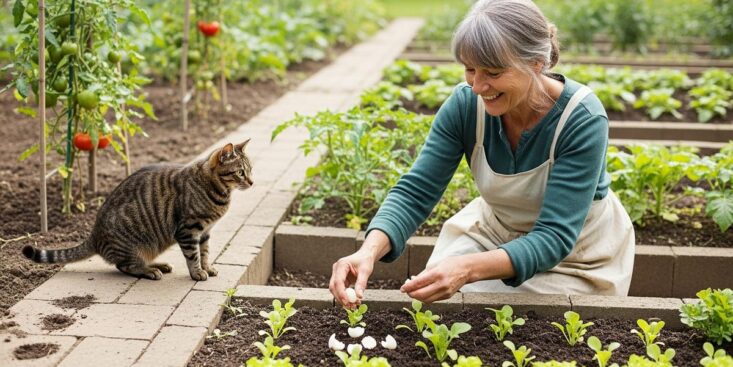 SoonNight - Chat du voisin dans votre potager : le répulsif naturel qui protège vos plantations