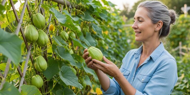 SoonNight - Chayote : cette plante peut donner jusqu'à 100 fruits par pied et séduit de plus en plus de jardiniers