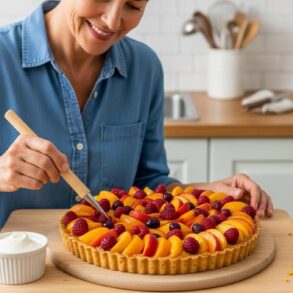 SoonNight - Tarte aux fruits : la semoule fine sur la pâte garde votre fond croustillant selon les pâtissiers