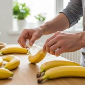 SoonNight - Bananes : envelopper la tige avec du film alimentaire vous fait gagner 2 à 3 jours de fraîcheur