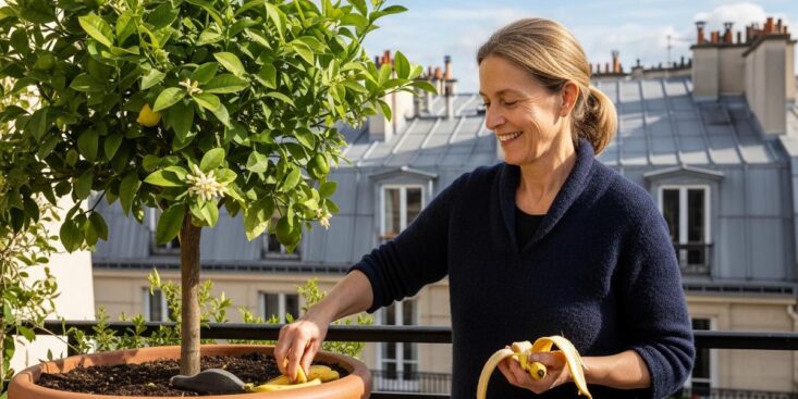 SoonNight - Citronnier sans fruits : enterrez des peaux de banane au pied pour booster la floraison