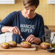 SoonNight - Pommes de terre au four : cette astuce de la cuillère en métal divise votre temps de cuisson par deux