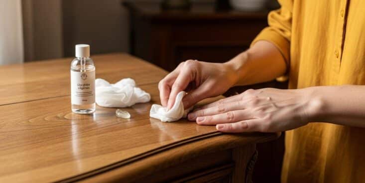 SoonNight - Glycérine végétale sur vos meubles anciens : la méthode naturelle qui repousse la poussière pendant des semaines