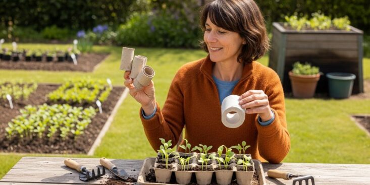 SoonNight - Rouleaux de papier WC au jardin : vos semis protégés du froid et des limaces grâce à cette astuce gratuite