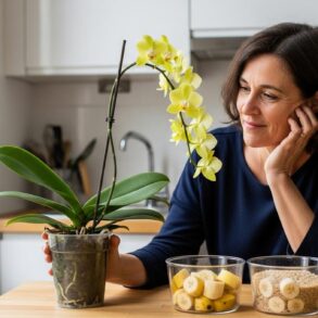 SoonNight - Orchidée qui ne fleurit plus : ce mélange à 2 déchets de cuisine relance la floraison