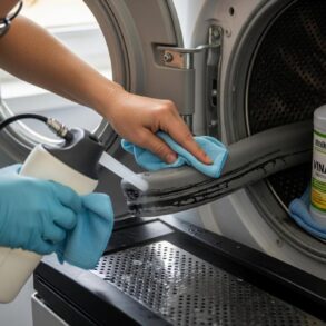 SoonNight - Moisissure noire sur le joint de machine à laver : le vinaigre blanc efface les taches et les odeurs en 15 minutes