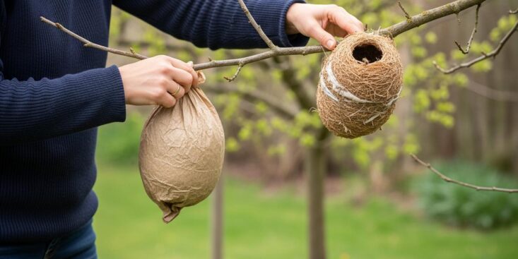 SoonNight - Frelons asiatiques : un simple sac en papier kraft pour les éloigner de votre jardin sans produit chimique