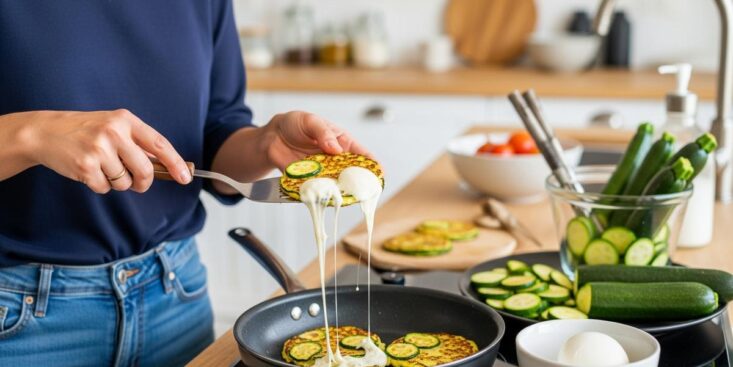 SoonNight - Galettes de courgettes à la mozzarella : cet ingrédient crémeux rend vos bouchées fondantes et dorées