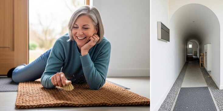 SoonNight - Ce paillasson en fibres de coco à 3,49 euros chez Action garde votre entrée impeccable sans effort