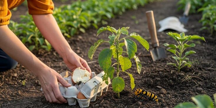 SoonNight - Doryphores : la boîte à œufs en carton posée sous vos plants les piège sans effort chaque nuit