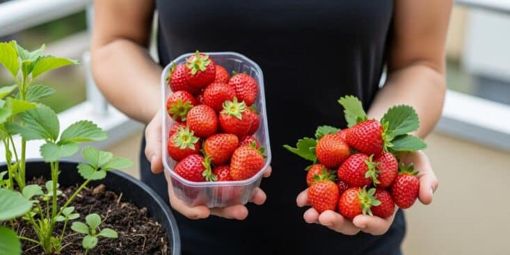 SoonNight - Fraises de supermarché : 92 % contiennent des pesticides selon l'EWG, voici comment les cultiver chez vous