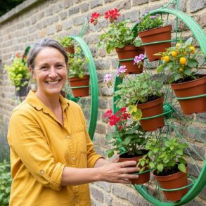 SoonNight - Roue de vélo au garage : transformez-la en jardin vertical avec cette astuce DIY à petit budget