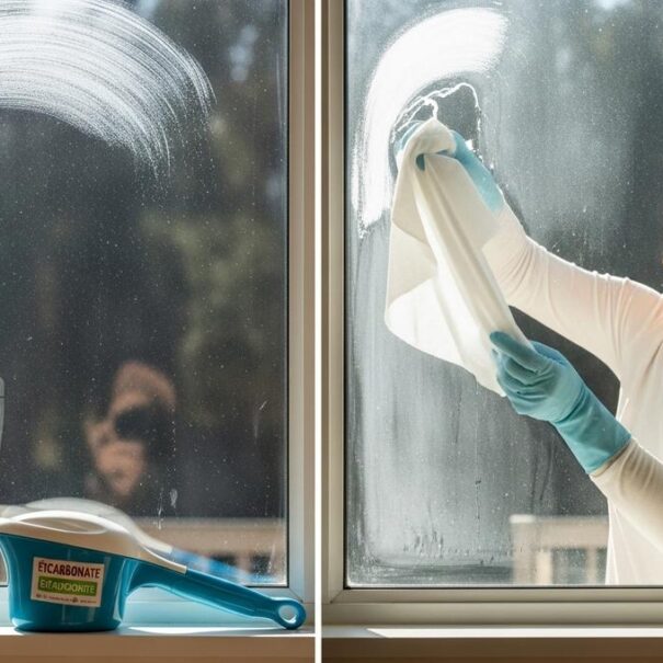 SoonNight - Vitres sans traces en 2026 : remplacez le bicarbonate par le blanc de Meudon pour un résultat impeccable
