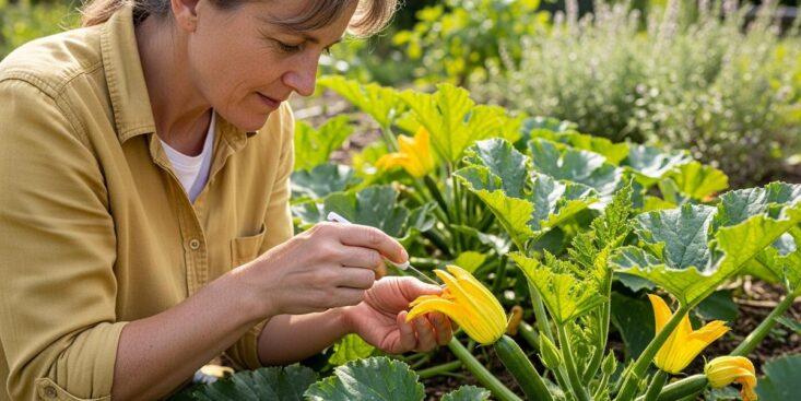 SoonNight - Ce geste matinal triple vos récoltes de courgettes quand les abeilles manquent en mai