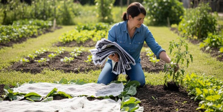 SoonNight - Paillage au papier journal au potager : ce que personne ne dit sur le risque que cela pose pour votre sol