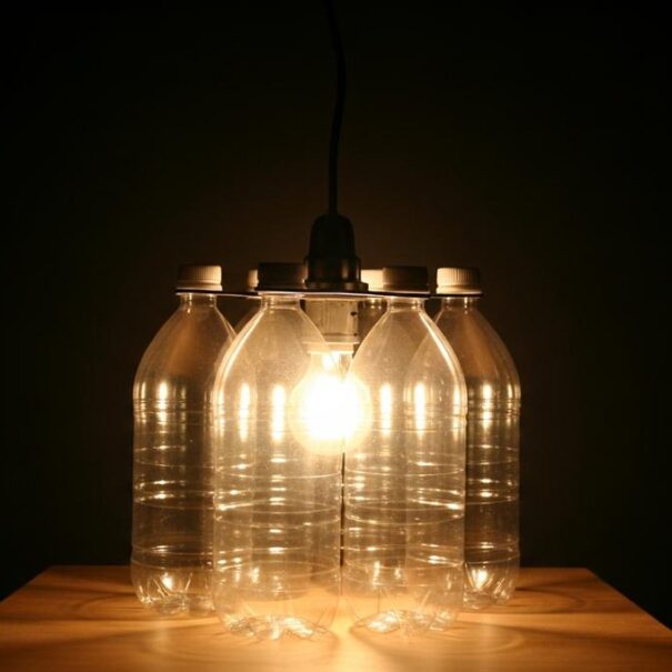 SoonNight - J'ai glissé un enduit sur trois bouteilles vides et personne ne devine ce qui se cache dans ma nouvelle lampe scandinave