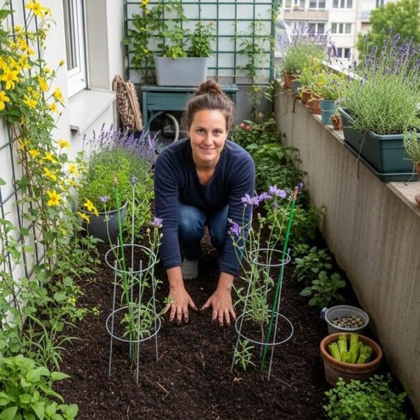 SoonNight - Mon balcon bétonné attirait zéro abeille : 4 gestes de jardinage vertical ont tout changé