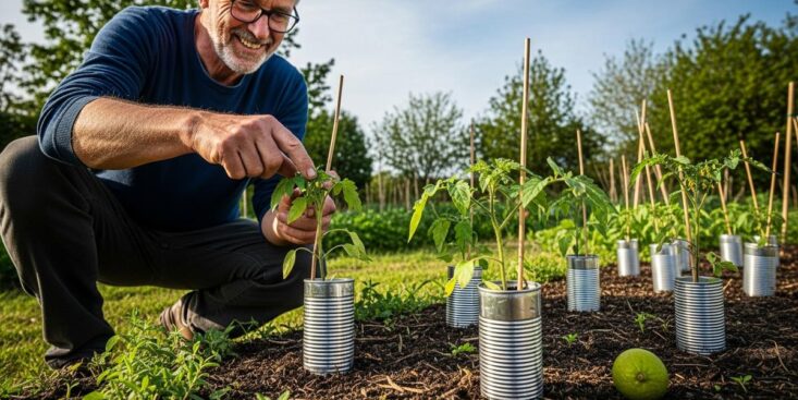 SoonNight - « Je ne jette plus mes canettes de bière » : la transformation au potager qui protège tomates et courgettes des limaces