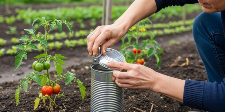 SoonNight - Cette simple canette récupérée protège vos jeunes plants des limaces pendant les nuits humides de printemps