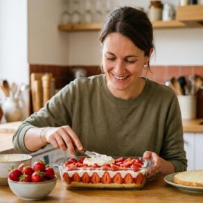 Soonnight - « Depuis que j'ai découvert cette version express, je ne fais plus que celle-là » : le fraisier sans four qui change tout
