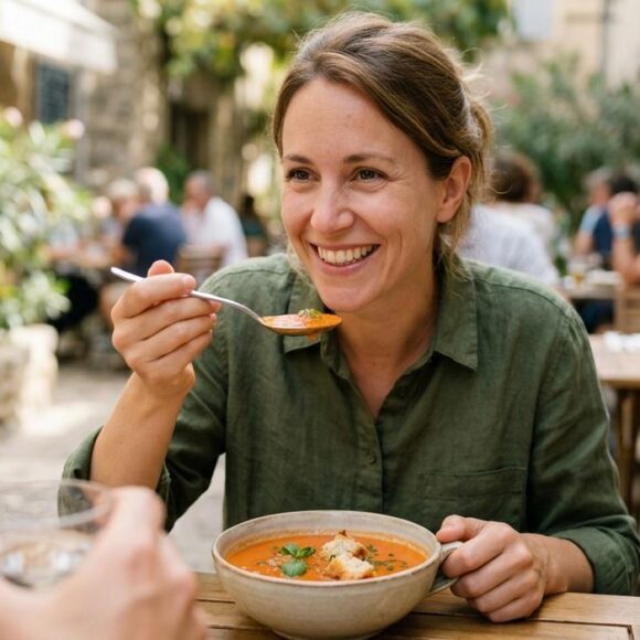 Soonnight - J'ai mixé des tomates cerises avec des olives pour faire un gaspacho et mes invités n'en revenaient pas