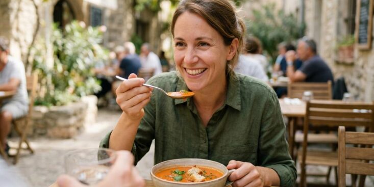 Soonnight - J'ai mixé des tomates cerises avec des olives pour faire un gaspacho et mes invités n'en revenaient pas