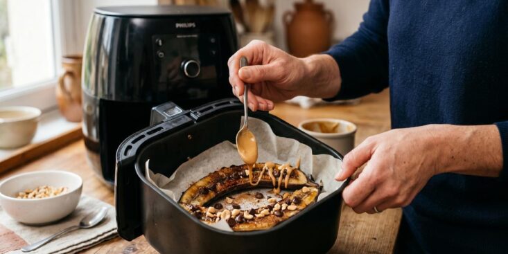 Soonnight - Ce dessert à la banane que l'Air Fryer transforme en goûter fondant et caramélisé en 10 minutes chrono