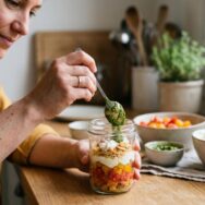 Soonnight - La recette de verrine de tiramisu salé tomate et pesto qui va épater tous vos invités ce week-end