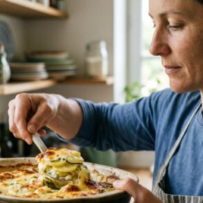 Soonnight - Ce gratin dauphinois revisité à la courgette fond sous la croûte dorée et s'impose cet été à toutes les tablées